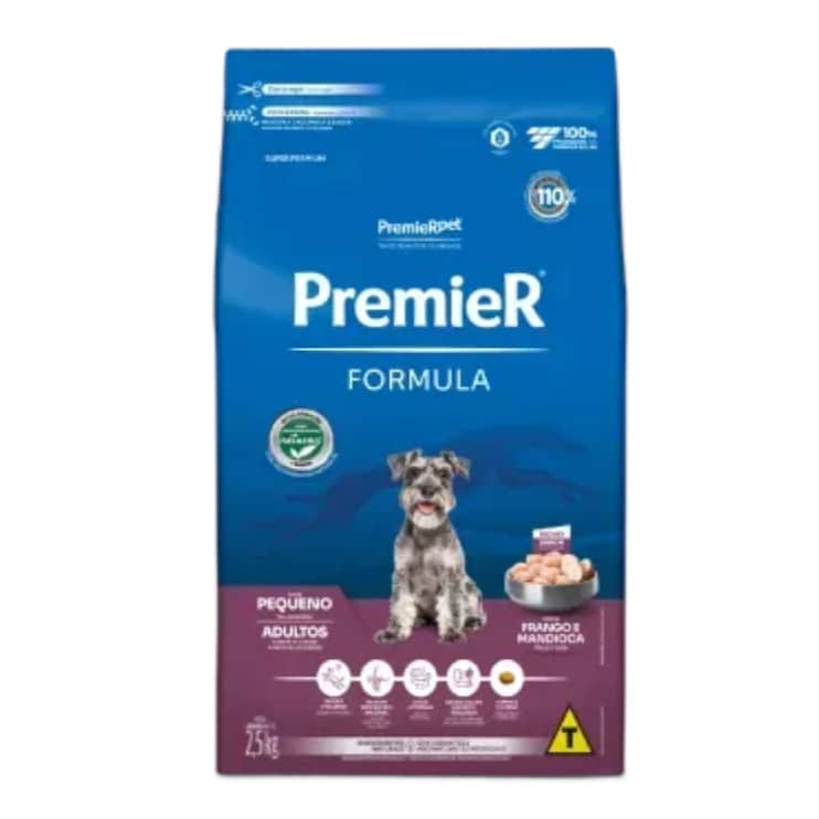 Ração premier-pet cao 5kg 2.5kg