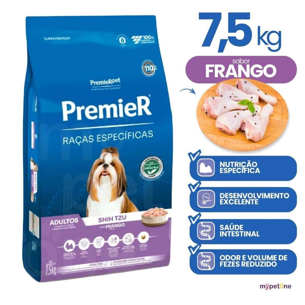 Ração premier-pet cao 7.5kg