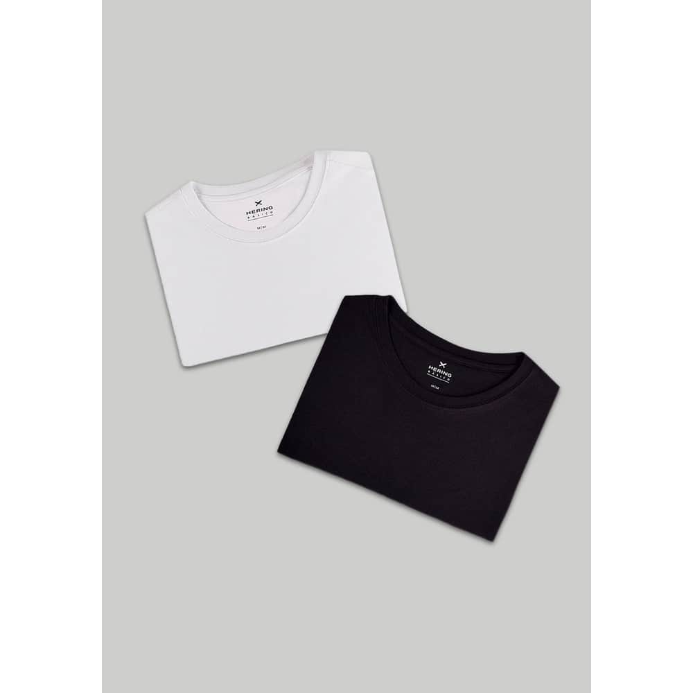 Kit Com 2 Camisetas Masculinas Básicas Slim Hering