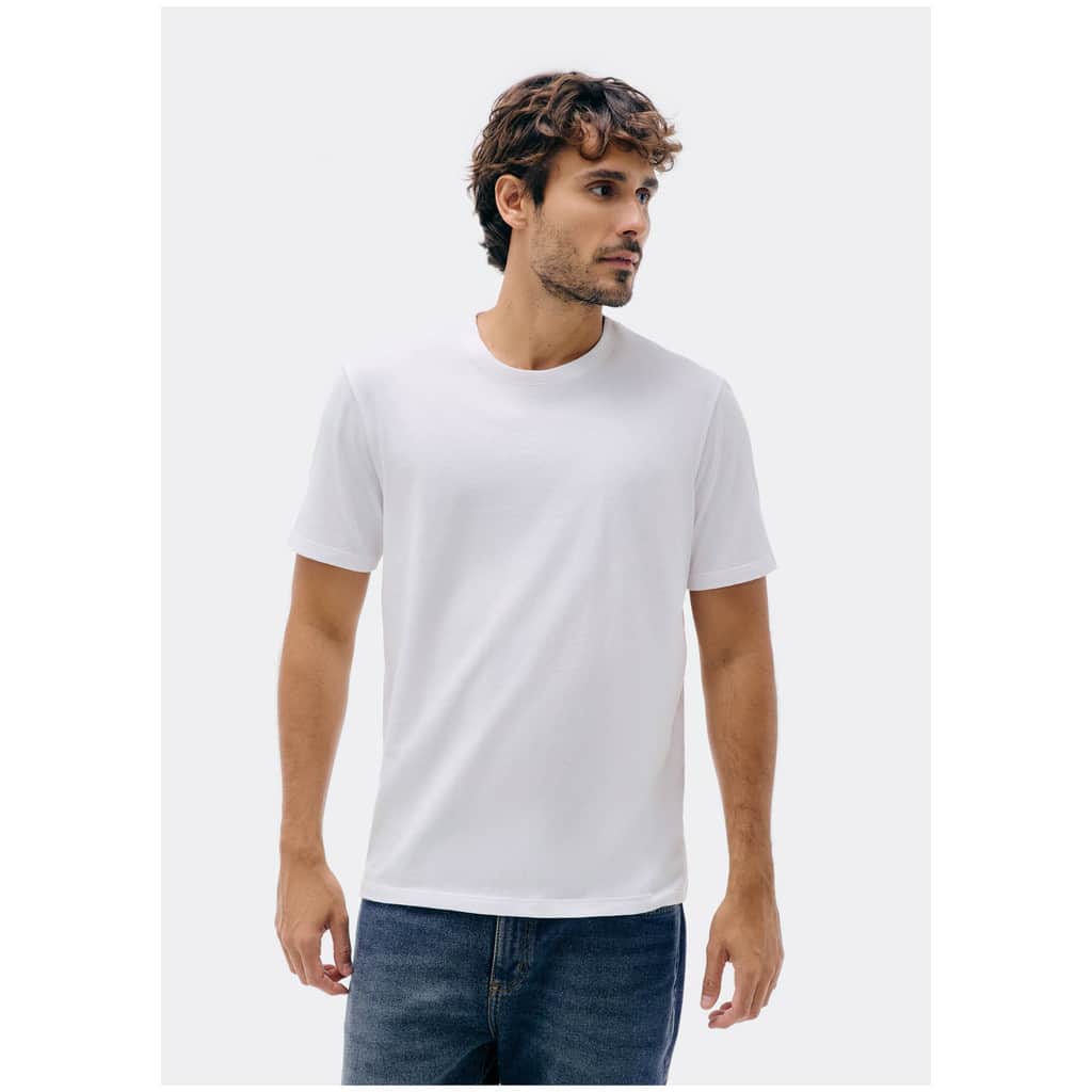 Camiseta Básica Masculina Manga Curta Em Malha H+ Hering