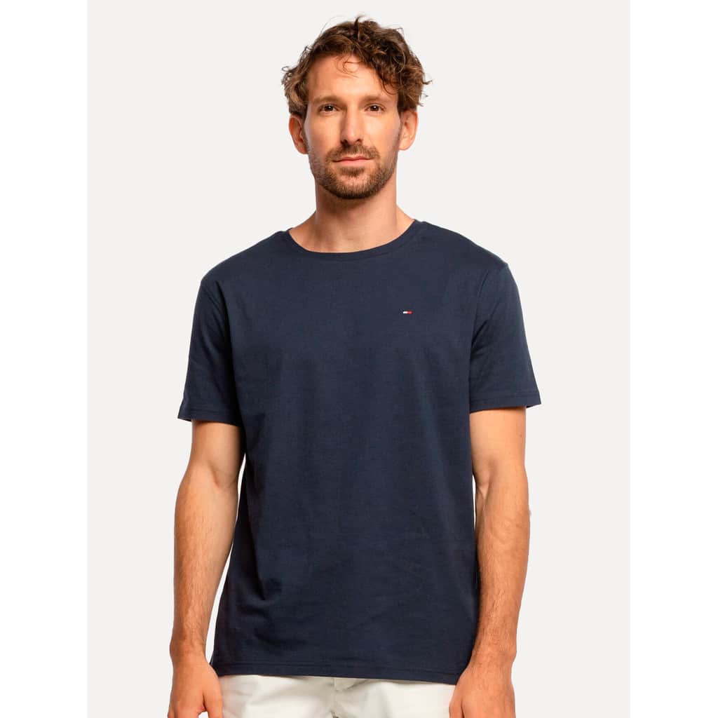 Camiseta Tommy Hilfiger Original Masculina Essential Cotton Azul Marinho
