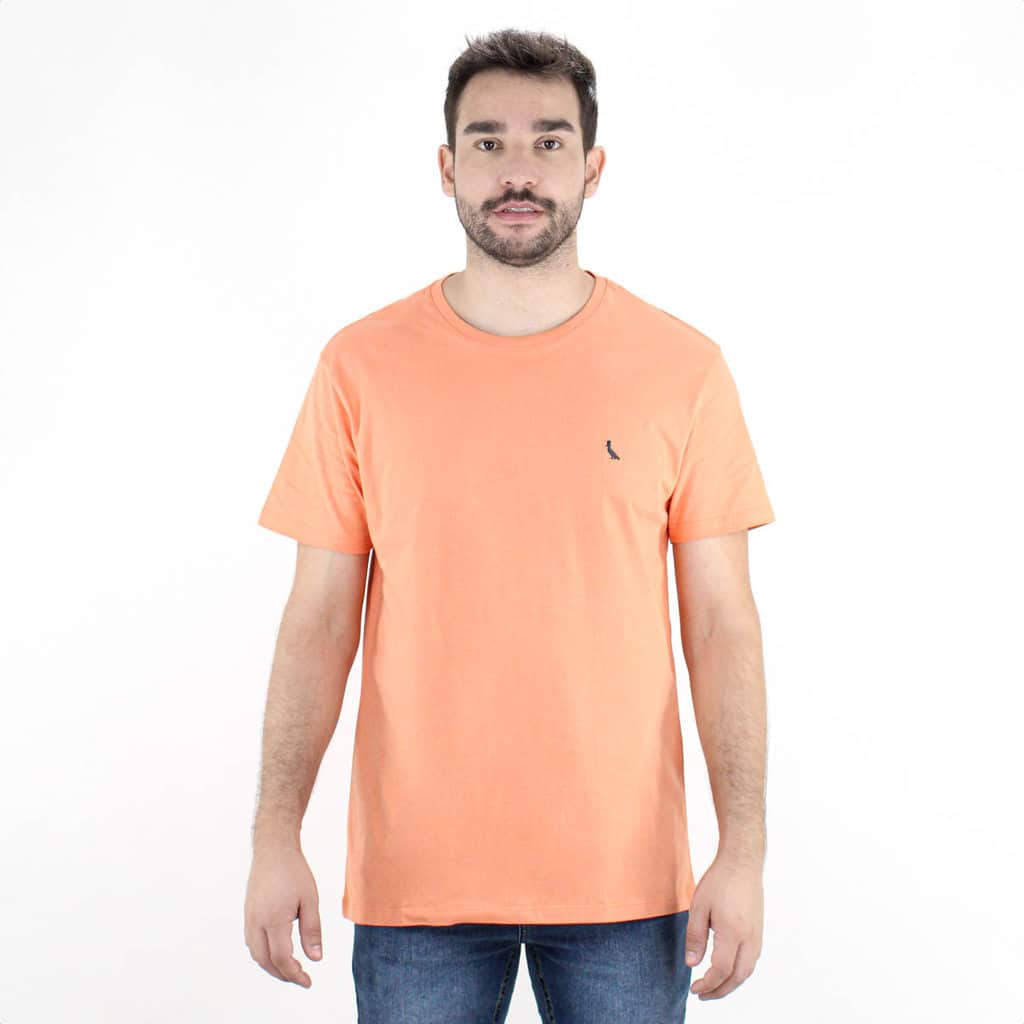 Camiseta Reserva Regular Careca Laranja Claro - Masculino