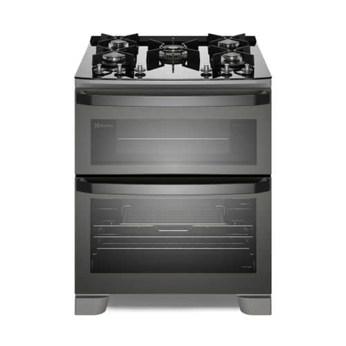 Fogão 5 bocas Electrolux Expert Função Air Fryer, 2 Fornos, Grill e Timer (FE5AD) - 220V