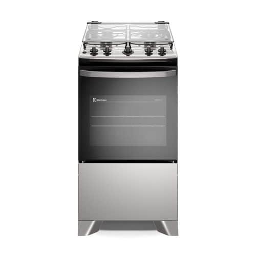 Fogão 4 bocas Electrolux Efficient Mesa Inox, PerfectCook e VaporBake® (FE4IG) - Bivolt