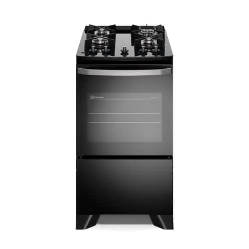 Fogão 4 bocas Electrolux Efficient Mesa Vidro, Tripla Chama e PerfectCook (FE4GB) - Bivolt
