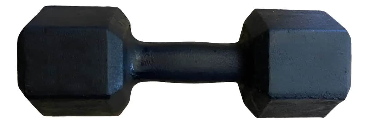 Halter Sextavado Pintado 10kg Academia Treino Musculação