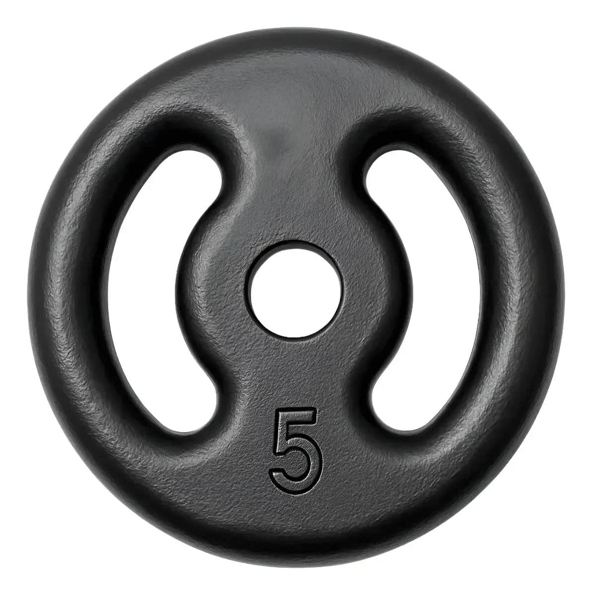Anilha 5kg pintada profissional ferro cor preto