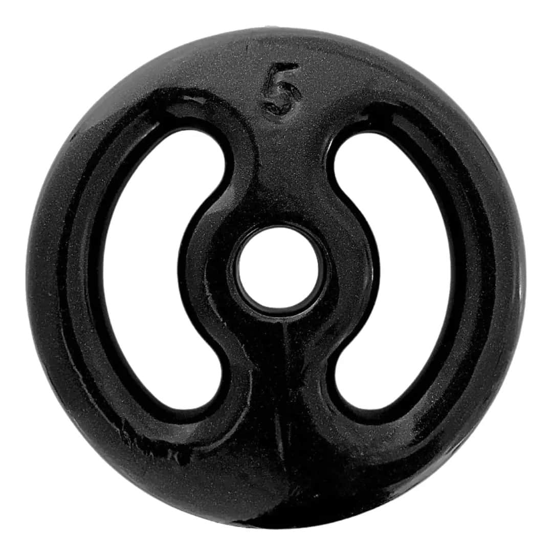 Anilha 31mm Emborrachada 5kg Fitness Crossfit Academia
