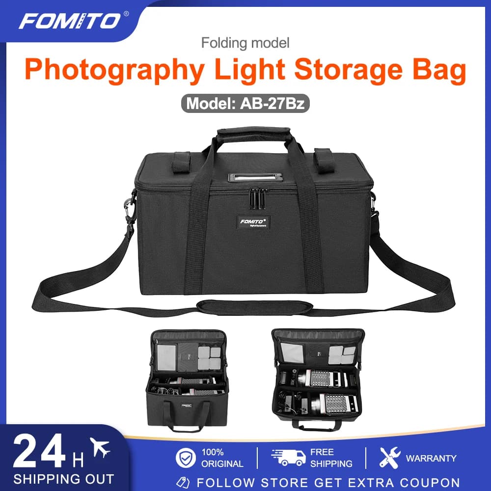 FOMITO Camera Bag Crossbody Shoulder Bag Foldable Storage Bag Compatible for Nikon Canon Sony SLR/DSLR Cameras Waterproof