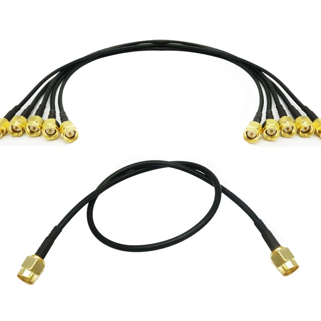 Modem Coaxial Cable SMA Male Plug Connector Switch SMA Male Plug Connector RG174 Cable Pigtail 20cm 8" Adapter New