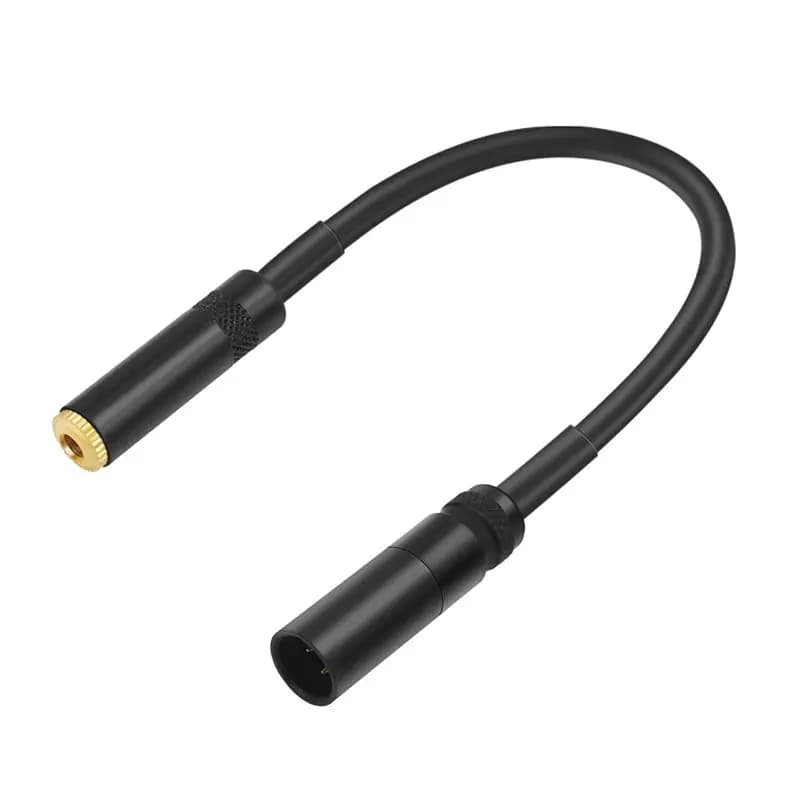 AY14 -Mini XLR Male To 1/8 TRS Female Audio Converter Adapter Cable For Cameras, Wireless Microphones