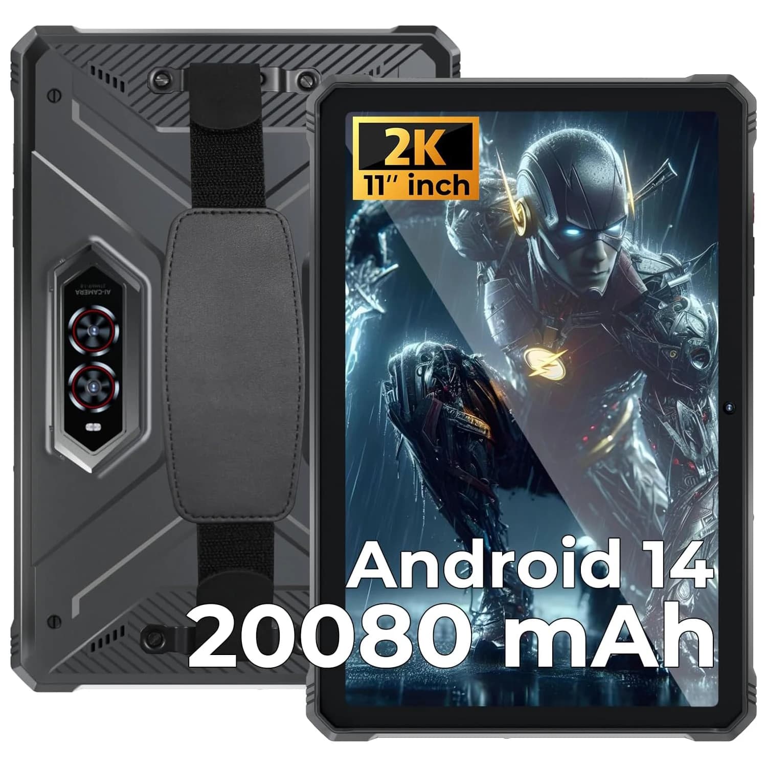 HOTWAV Rugged Tablets R9 Pro 20GB(6+14) 256GB 20080mAh 20W 11"" FHD+ Pad Camping Light Android 14