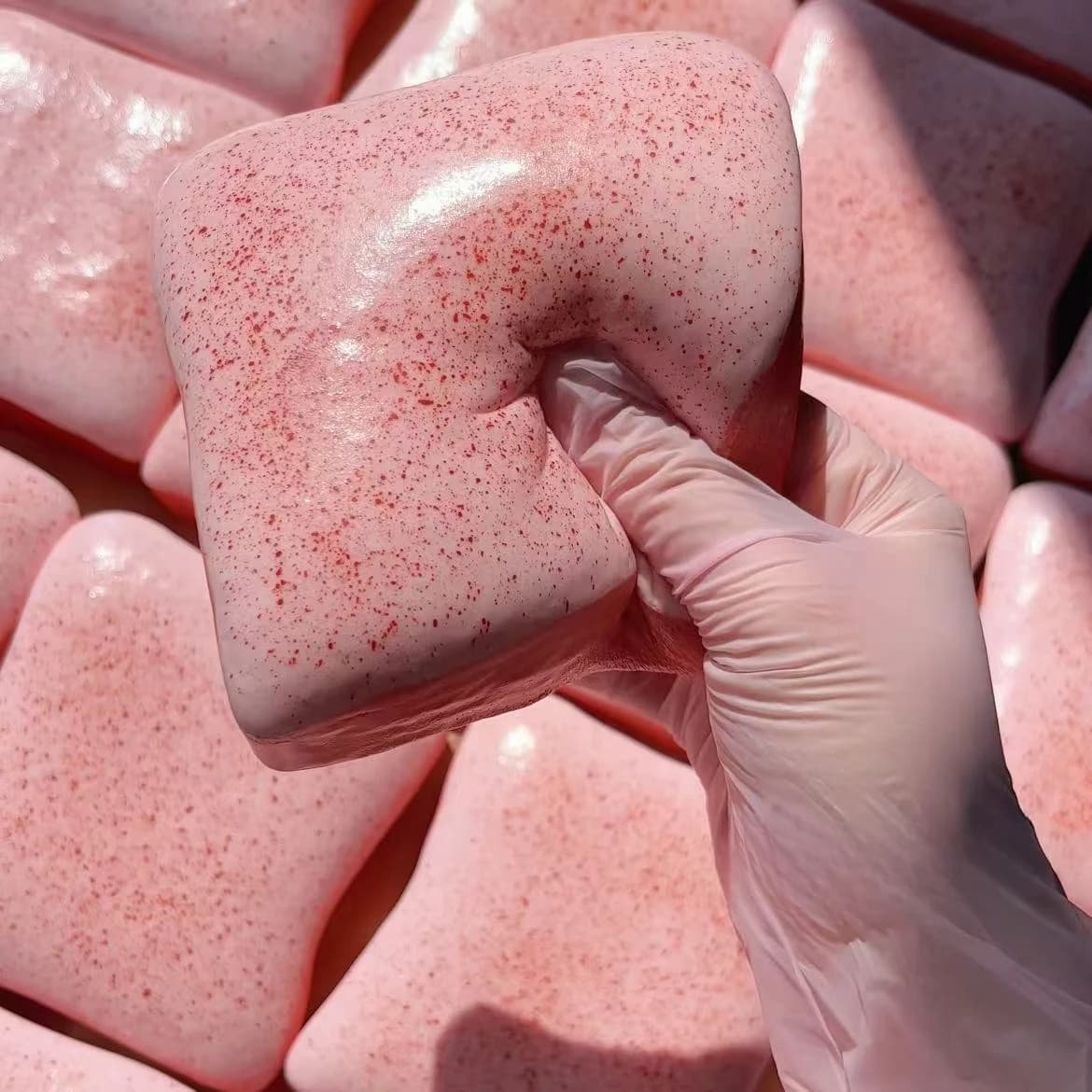 Soft Simulated Toast Squeeze Stress Relief Toys Squishy Bread Squeeze Fidget Toys Decompression Slow Rebound Sensory Toy Adults