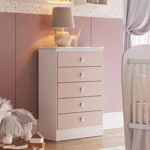 Cômoda de Bebê 5 Gavetas