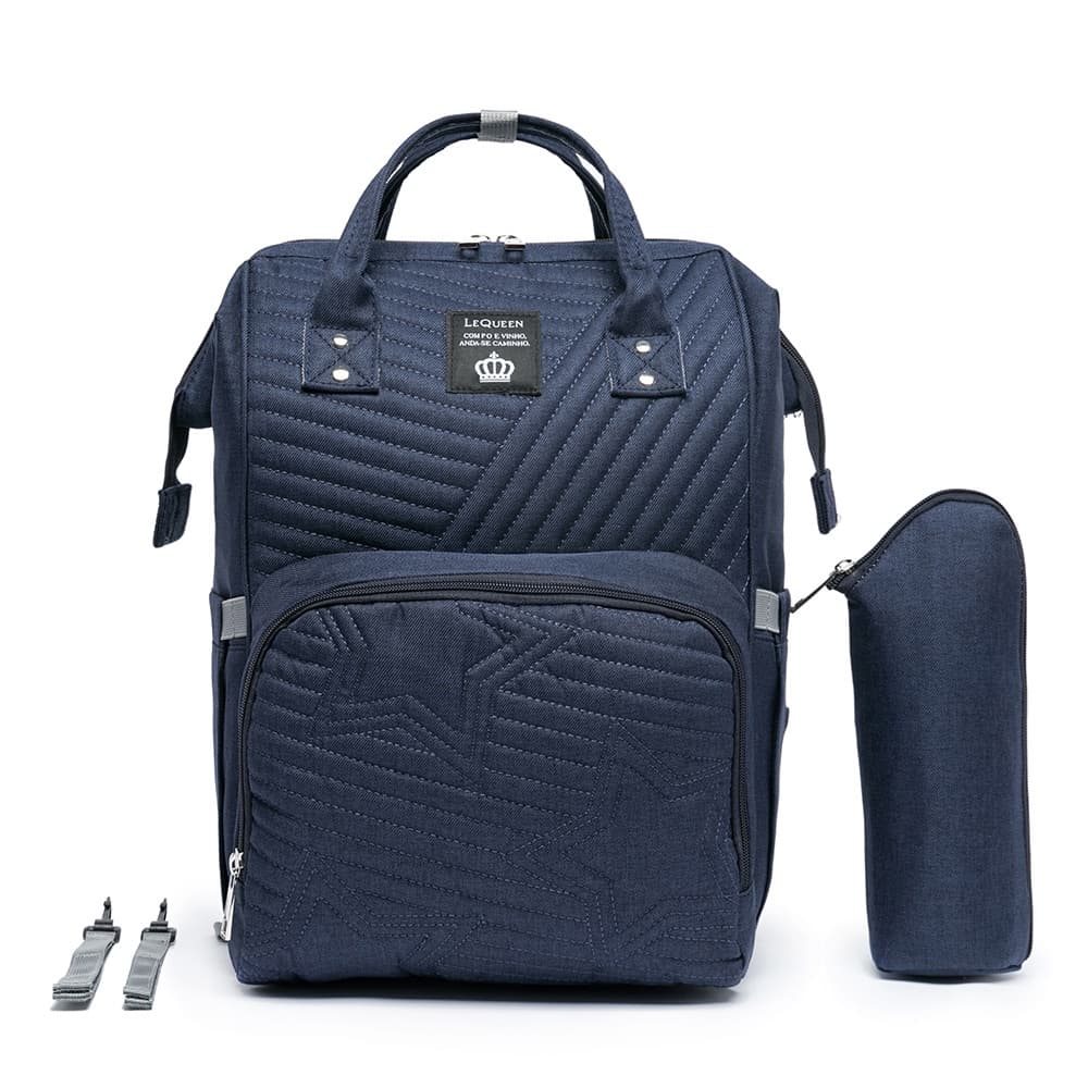 Mochila Térmica Bolsa Maternidade Mãe Bebê Lequeen Porta Mamadeira