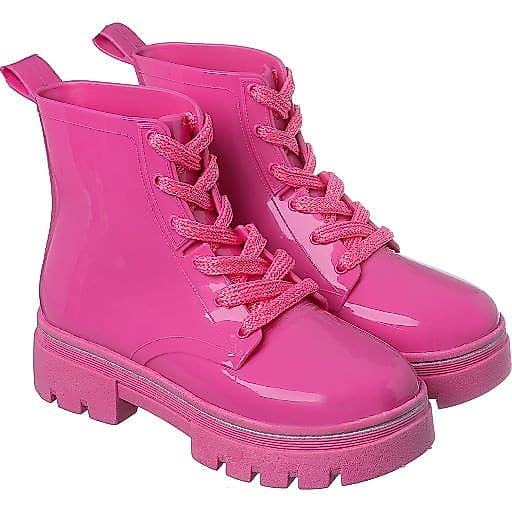 Bota Coturno Infantil Menina Tratorado Pink Camin Calçados
