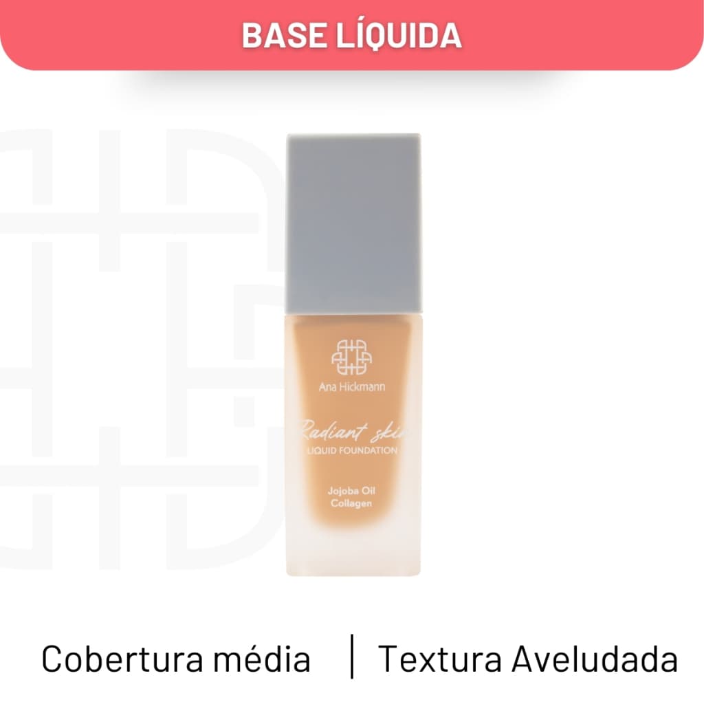 Maquiagem Base Líquida Semi Matte Radiant Skin R21 Ana Hickmann