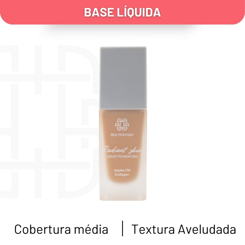 Maquiagem Base Líquida Semi Matte Radiant Skin N14 Ana Hickmann