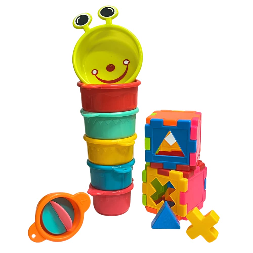 Brinquedos Educativos Cubo Bola de Encaixe Torre Divertida Pedagógica Presente Crianças Bebes