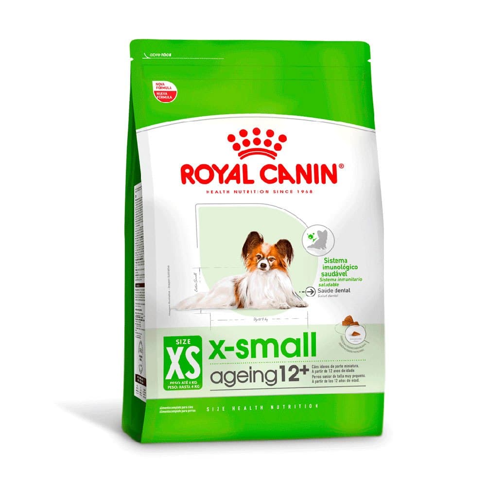 Ração Royal Canin X-Small Adult 12+ Cães Adultos e Idosos Porte Mini 1kg