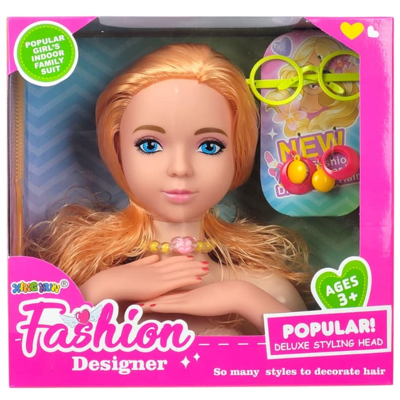 Busto Boneca fashion designer loira - Toys Import J240115094