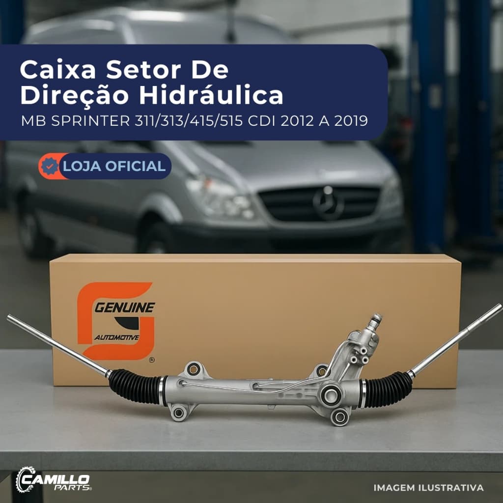 Caixa Direção Hidráulica Sprinter 415 2016 2017 2018 2019 Genuine Automotive Qualidade Garantia Durabilidade