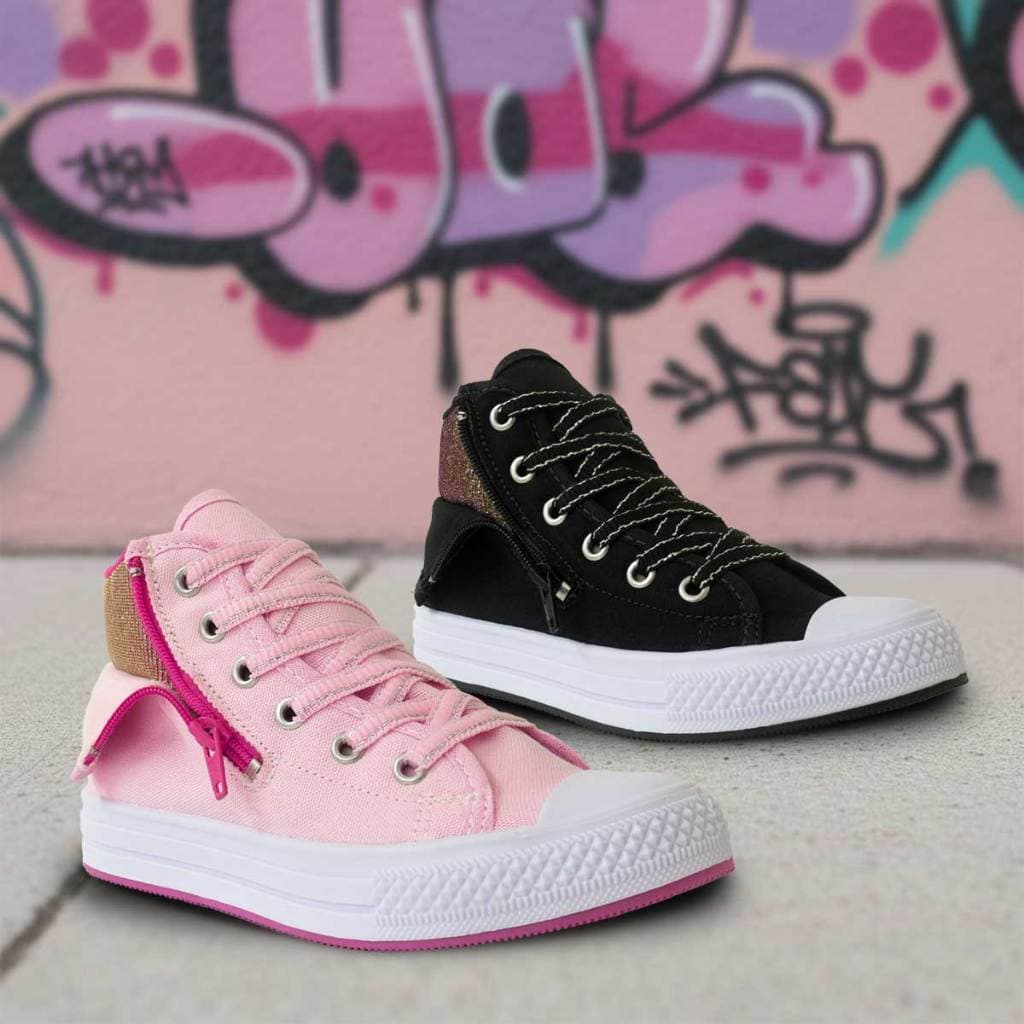 Tênis Cano Alto Infantil Menina 23ao34 Casual Fashion 11.146