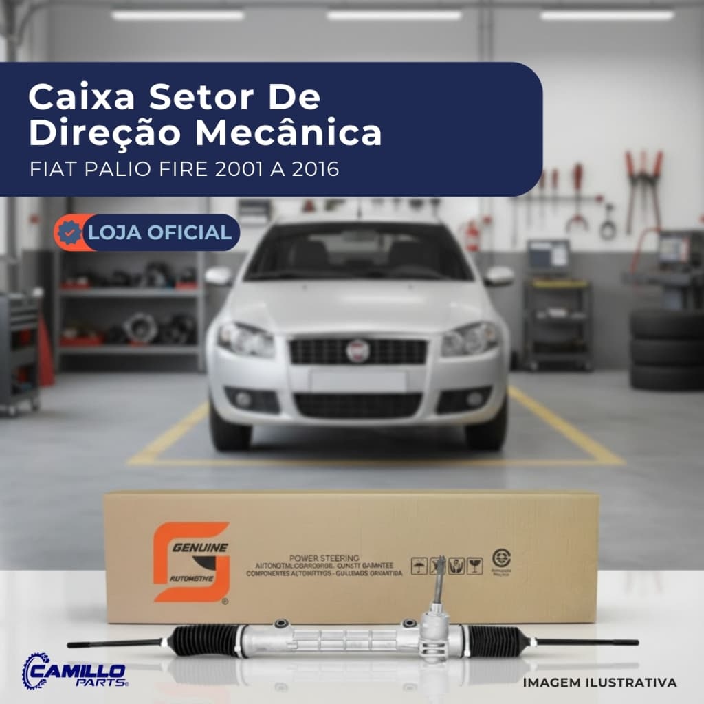 Caixa Setor Direção Mecânica Genuine Automotive Fiat Palio Fire Strada Siena Weekend