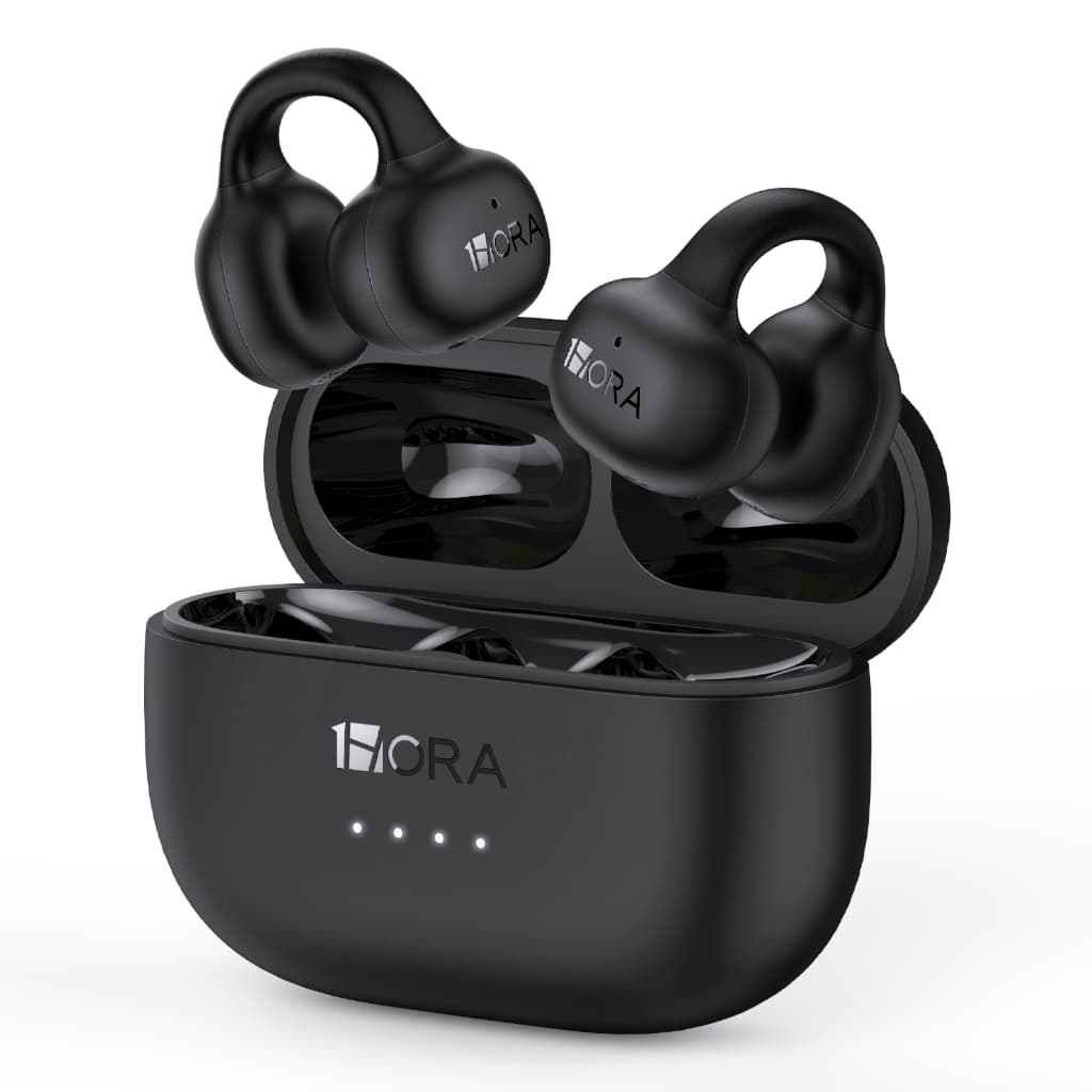 Fone de Ouvido Sem Fio Bluetooth V5.3 1HORA AUT210 Clip Ears Com Microfone IPX5 Wireless Earbuds Headphones