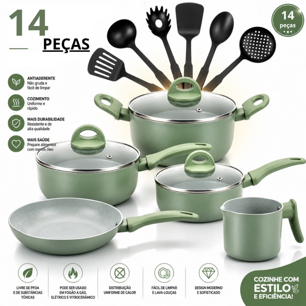 Jogo De Panela Antiaderente Com Indução Vermelha 26 Peças Kit De Panela Para Cozinha