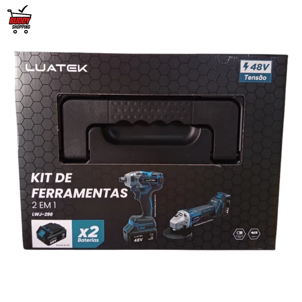 Kit Ferramentas 2em1 Bateria 48 Volts Luatek LWJ-296