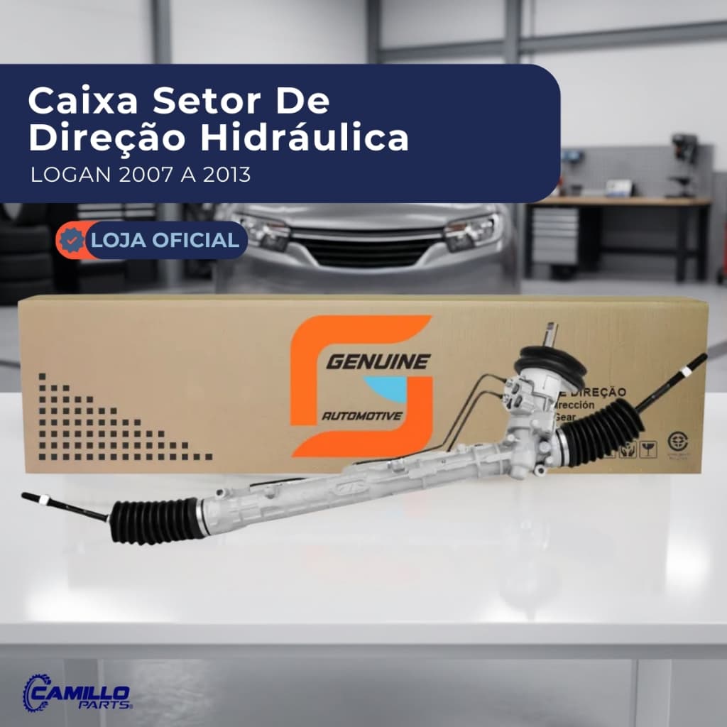 Caixa Direção Hidráulica Renault Logan 2007 a 2013 Sandero TRW Genuine Automotive