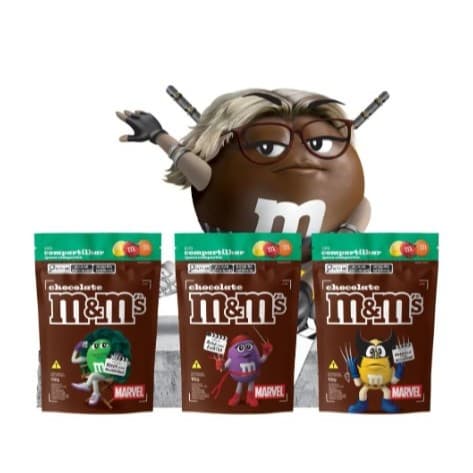 Kit Chocolate M&M'S Marvel Chocolate 132g 3 Uni.