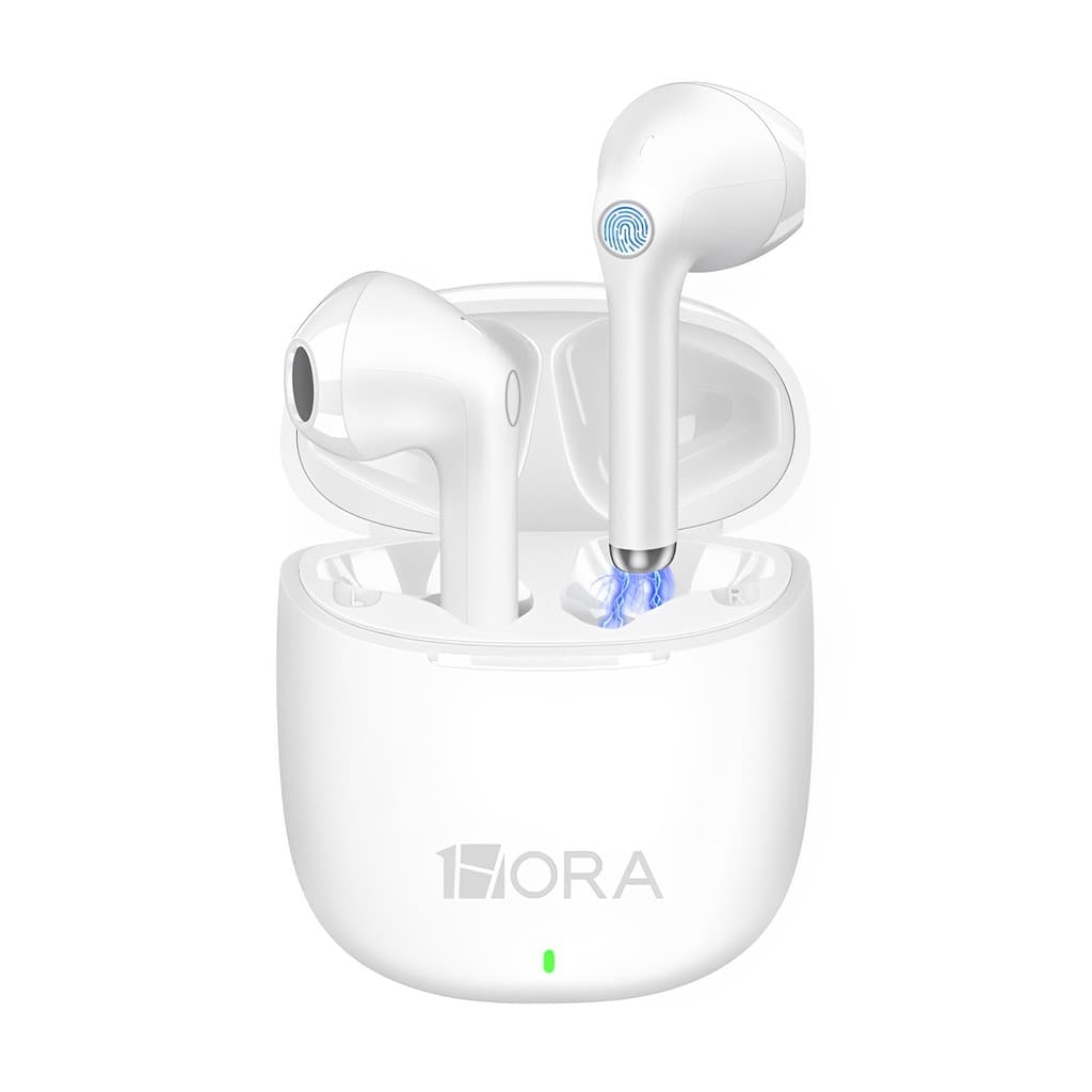 Fone de Ouvido Sem Fio 1HoraAut201b Bluetooth 5.3 Branco