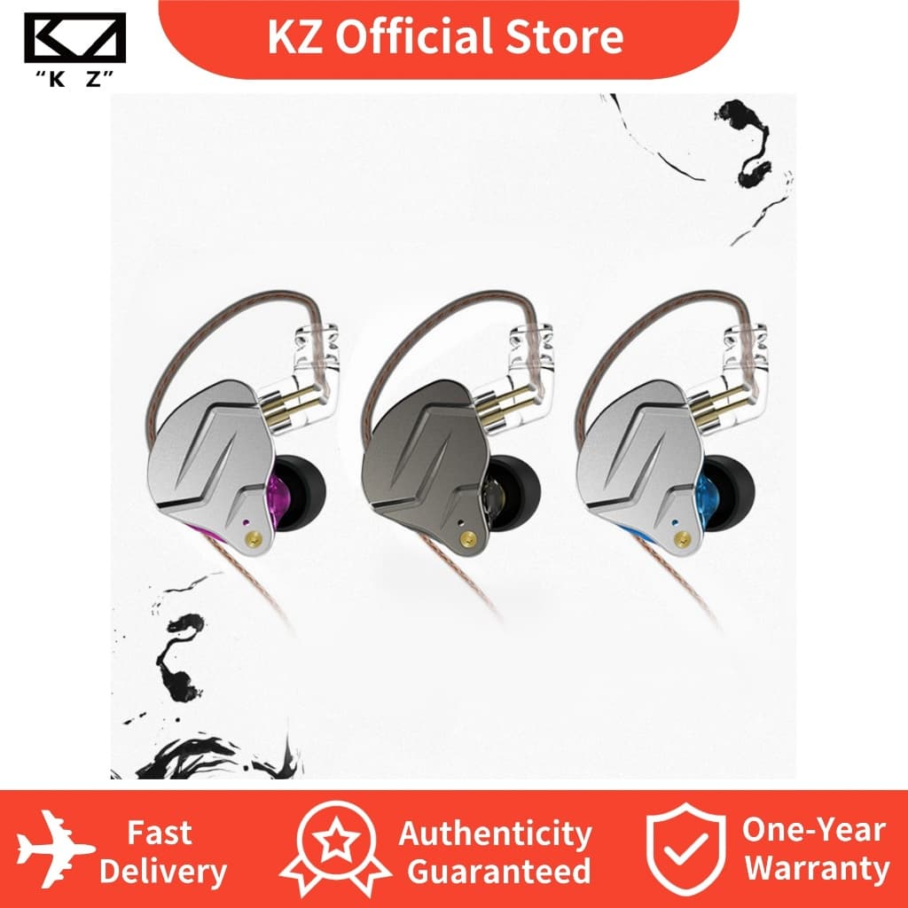 KZ ZSN Pro Monitores Intra-Auriculares Fones De Ouvido IEM Com Driver Dinâmico Híbrido Armadura Balanceada Fio 1DD 1BA P