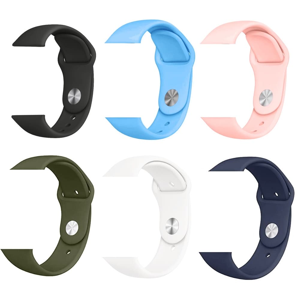 Pulseira Silicone P/ Apple Watch Iwo 38 42 44mm W27 W37 X8