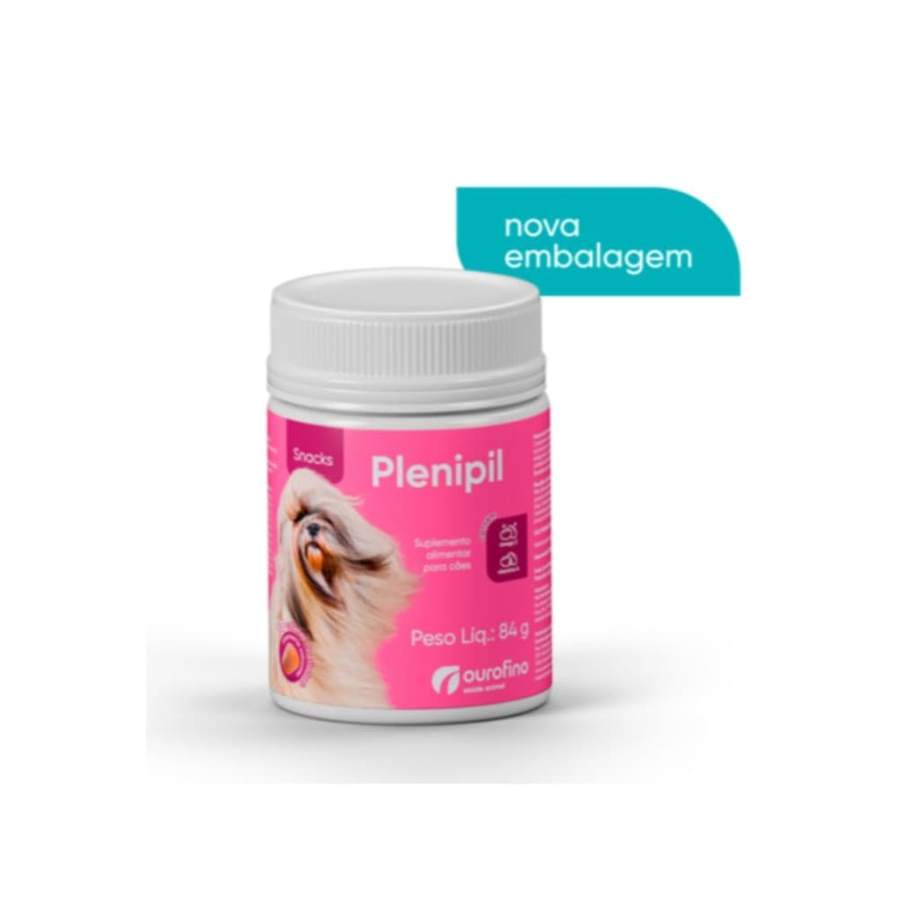 Plenipil Snacks Suplemento Para Pele e Pelos 84g Cães