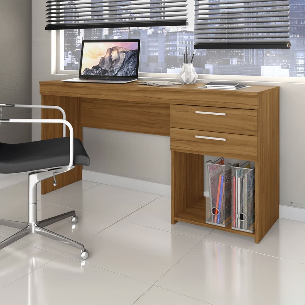 Mesa para Escritório Home 2 Gavetas - Pnr Móveis
