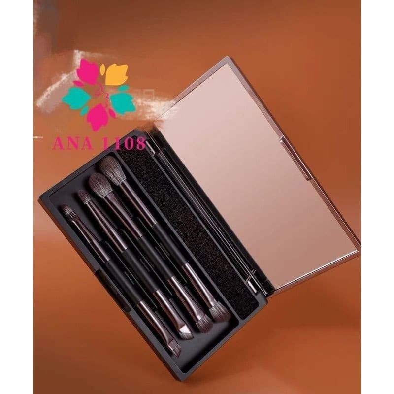 Conjunto De Pincéis De Sombra  Maquiagem Multifuncional Para ViagemPonta Dupla