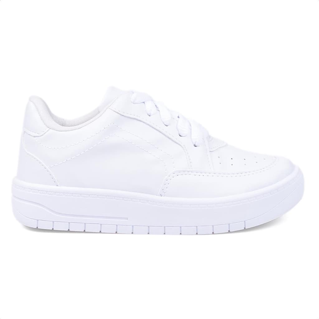 Tênis Infantil Menina Fashion Recortes Casual Cano Baixo Moda