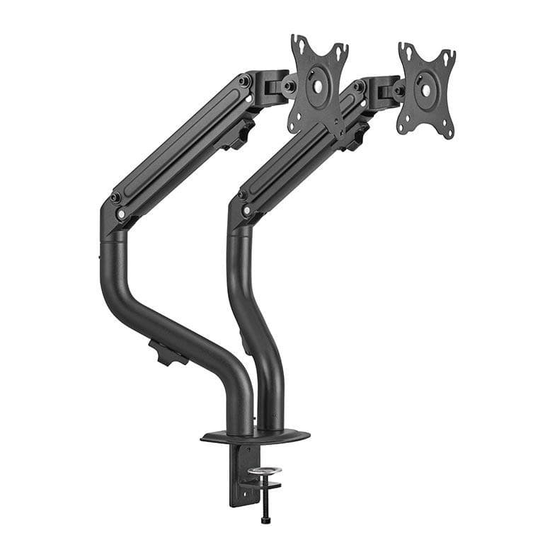Suporte Articulado Para 2 Monitores Brateck LDT71 C024, 17 Pol. a 32 Pol., Preto, LDT71-C024