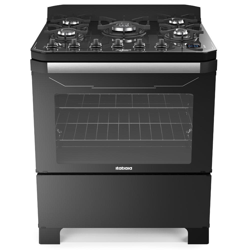Fogão 5 Bocas Itatiaia Itamaster Digital Preto 127V/220V