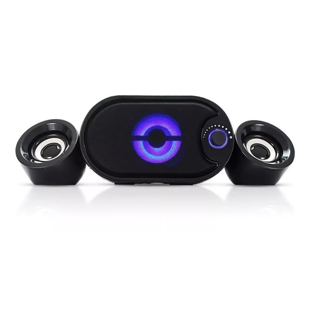 Caixa de Som Subwoofer 2.1 Knup KP-6018BH Bluetooth USB e SD