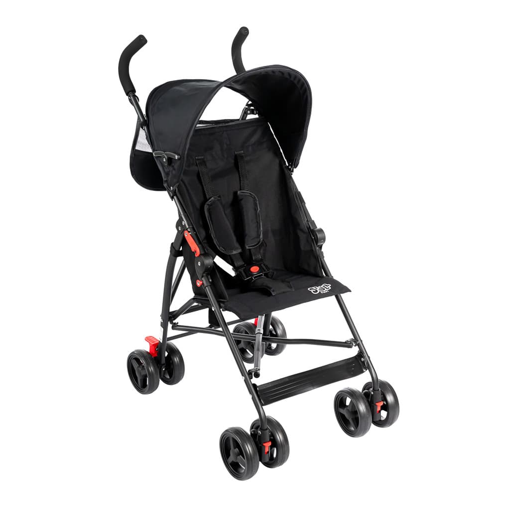 Carrinho De Bebê Passeio Guarda Chuva Styll Baby Preto