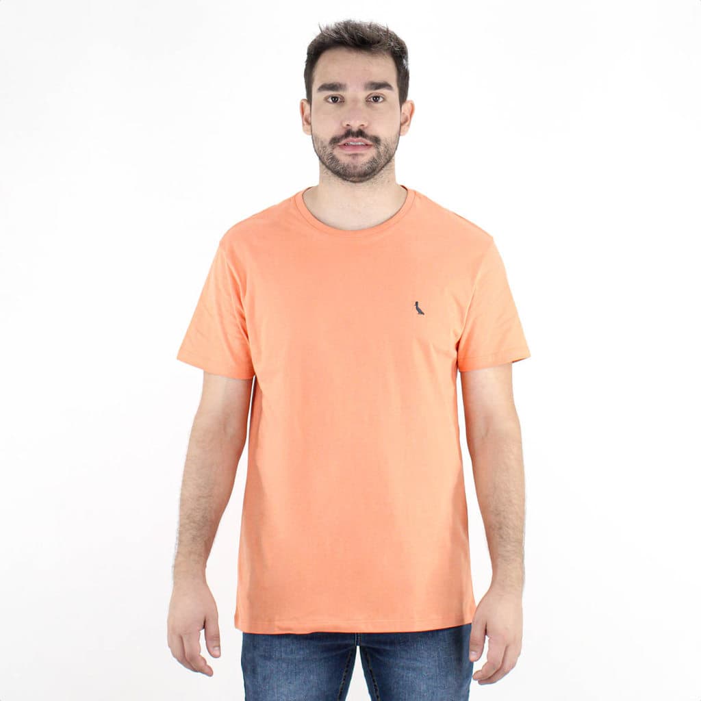 Camiseta Reserva Regular Careca Laranja Claro - Masculino