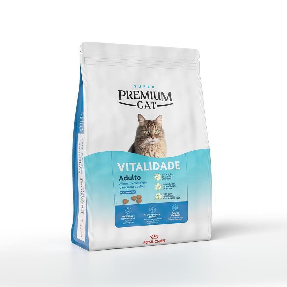 Ração Seca Royal Canin Super Premium Cat Vitalidade para Gatos Adultos 1kg