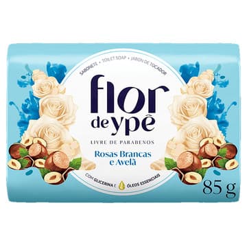 Sabonete Barra Rosas Brancas e Avelã Flor de Ypê