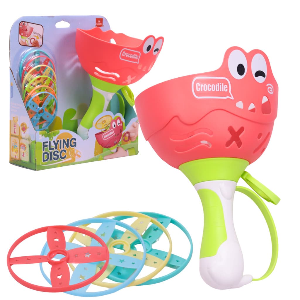 Brinquedos Lançador de Disco a Corda Vermelho - Castela