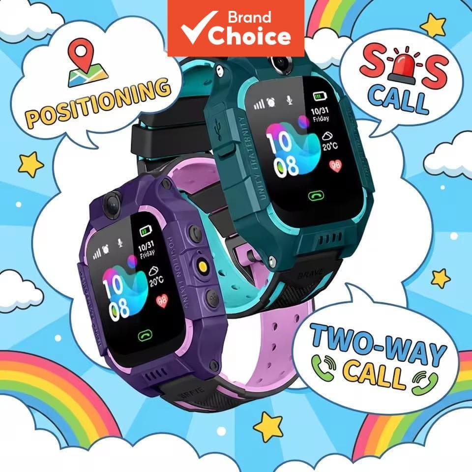 Relógio inteligente infantil 2G com GPS, botão SOS, câmera e bate-papo por voz - Presente de segurança perfeito de