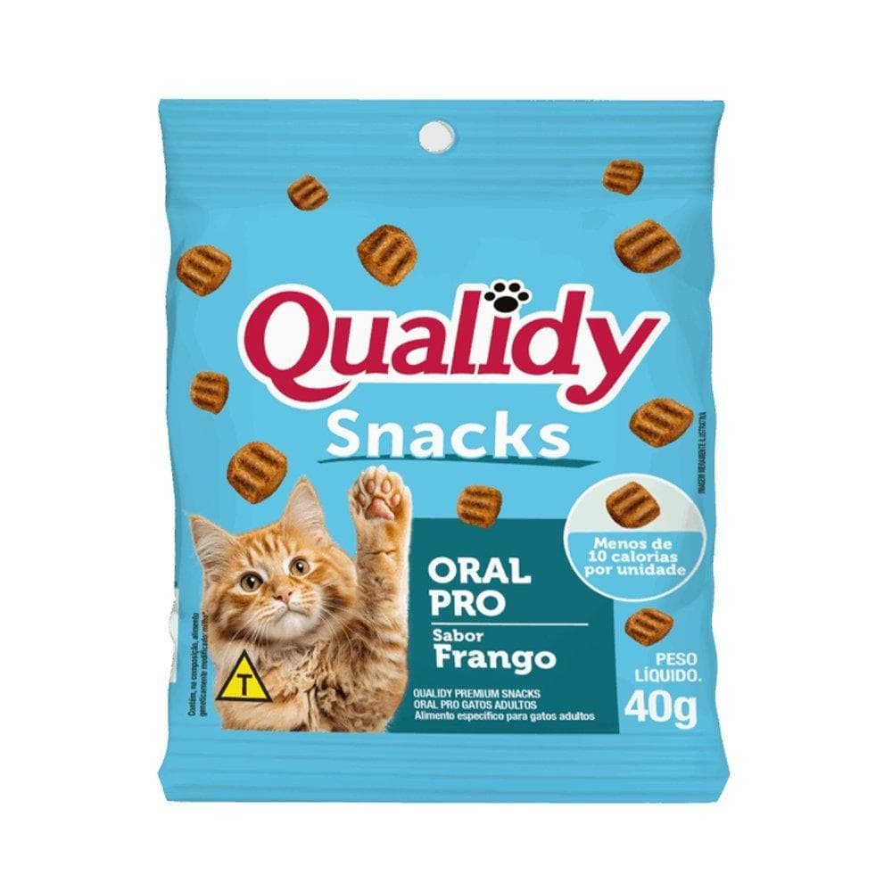 Snacks Qualidy para Gato Oral Pro 40g - Embalagem 12 Unidades